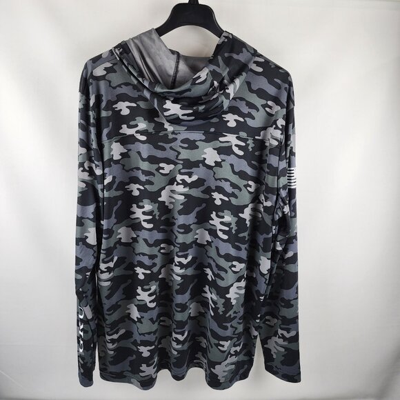 Grunt Style Hoodie Mens 3XL Multi Camo This Will Defend Overwatch L/S Pullover - Picture 2 of 9